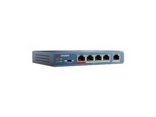 Hikvision DS-3E0105P-E - switch - 4 ports - unmanaged