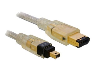 Delock - IEEE 1394 cable - 6 PIN FireWire to 4 PIN FireWire - 2 m