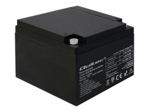 Qoltec AGM battery - UPS battery - Lead Acid - 24 Ah