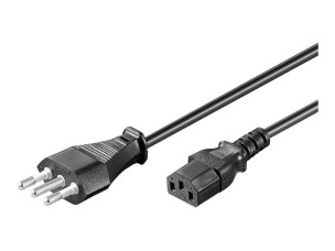 MicroConnect - power cable - Type L to power IEC 60320 C13 - 1 m