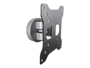 StarTech.com Monitor Wall Mount - Fixed - Supports Monitors 13" to 34" - VESA Monitor Wall Mount Bracket - Aluminum - Black & Silver (ARMWALL) mounting kit - for monitor / flat panel