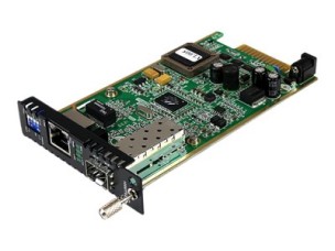 StarTech.com Gigabit Ethernet Fiber Media Converter Card Module w/ Open SFP Slot - Fiber to Ethernet Converter - Ethernet Media Converter (ET91000SFP2C) - fibre media converter - GigE