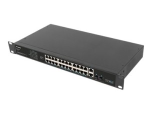 Lanberg RSFE-24P-2C-360 - switch - 24 ports - unmanaged - rack-mountable