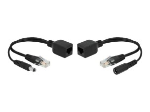 Delock Passive PoE Adapter Set RJ45 DC 5.5 x 2.1 mm - PoE injector