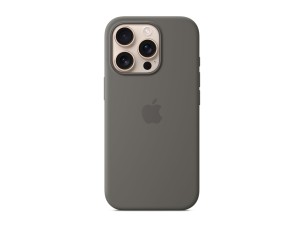 iPhone 16 Pro Silicone Case with MagSafe - Stone Gray