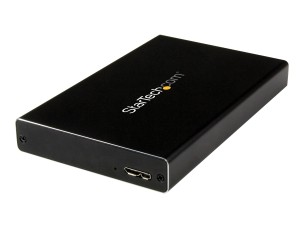 StarTech.com 2.5" IDE Hard Drive Enclosure - Supports UASP - Aluminum - IDE and SATA - USB 3.0 HDD Enclosure - External Drive (UNI251BMU33) - storage enclosure - ATA-133 / SATA 6Gb/s - USB 3.0