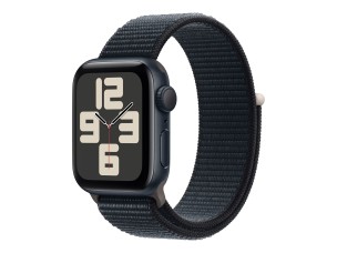 Apple Watch SE (GPS) 2nd generation - midnight aluminium - smart watch with sport loop - midnight - 32 GB