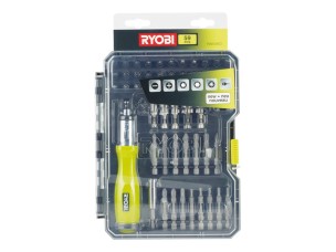 Ryobi RAK59SD - ratcheting screwdriver with bit set - 59 pieces