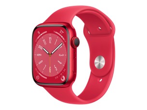Apple Watch Series 8 (GPS + Cellular) (PRODUCT) RED - red aluminium - smart watch with sport band - red - 32 GB