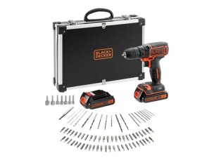 BLACK+DECKER BDCDC18BAFC - drill/driver - cordless - 1-speed - 2 batteries