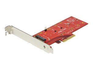 StarTech.com M2 PCIe SSD Adapter - x4 PCIe 3.0 NVMe / AHCI / NGFF / M-Key - Low Profile and Full Profile - SSD PCIe M.2 Adapter (PEX4M2E1) - interface adapter - M.2 Card - PCIe x4