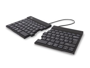 R-Go Split Break Version 2 - keyboard - with integrated break indicator - QWERTY - Portuguese - black Input Device