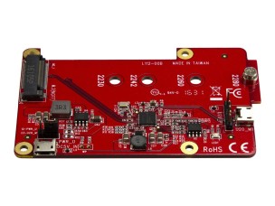 StarTech.com Raspberry Pi Board - USB 2.0 480Mbps - USB to M.2 SATA Converter - USB to SATA Raspberry Pi SSD (PIB2M21) - storage controller - M.2 Card - USB 2.0