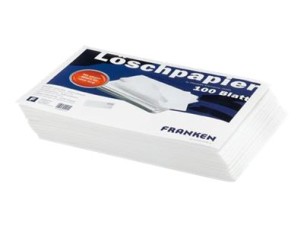 FRANKEN whiteboard cleaning paper (pack of 100)