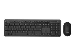 ASUS CW100 - keyboard and mouse set - QWERTY - Italian - black Input Device