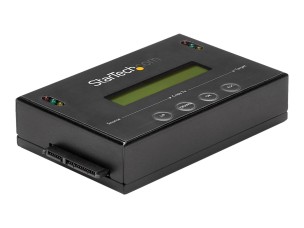 StarTech.com 1:1 Hard Drive Duplicator and Eraser for 2.5" & 3.5" SATA HDD SSD - LCD & RS-232  - 14GBpm Duplication Speed - Cloner & Wiper (SATDUP11) - hard drive duplicator