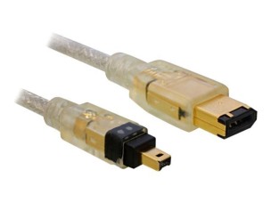 Delock - IEEE 1394 cable - 6 PIN FireWire to 4 PIN FireWire - 1 m