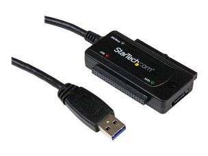 StarTech.com USB 3.0 to SATA IDE Adapter - 2.5in / 3.5in - External Hard Drive to USB Converter - Hard Drive Transfer Cable (USB3SSATAIDE) - storage controller - ATA / SATA - USB 3.0