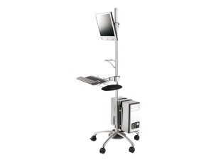 ROLINE cart - for LCD display / keyboard / mouse / CPU - silver