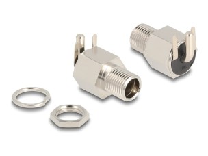 Delock - power connector - DC jack 5.5 mm x 12 mm (ID: 2.1 mm)
