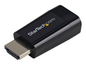 StarTech.com Compact HDMI to VGA Adapter Converter - Ideal for Chromebooks Ultrabooks & Laptops - 1920x1200/1080p - adapter - HDMI / VGA - 4.5 cm