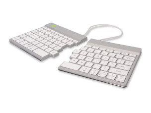 R-Go Ergonomic Keyboard Split break - keyboard - with integrated break indicator - QWERTY - US - white Input Device