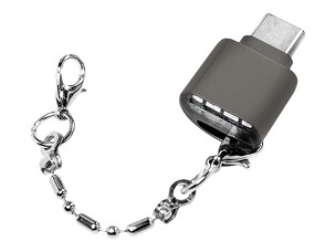 LogiLink USB-C to microSD Card reader as a key chain - card reader - USB-C