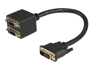 StarTech.com 1 ft DVI-D to 2x DVI-D Digital Video Splitter Cable - M/F (DVISPL1DD) - video splitter - DVI - 30.5 cm