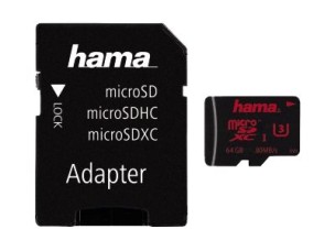 Hama - flash memory card - 64 GB - microSDXC UHS-I