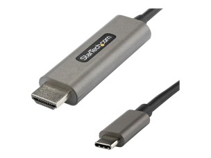 StarTech.com 6ft (2m) USB C to HDMI Cable 4K 60Hz with HDR10, Ultra HD USB Type-C to 4K HDMI 2.0b Video Adapter Cable, USB-C to HDMI HDR Monitor/Display Converter, DP 1.4 Alt Mode HBR3 - Thunderbolt 3 Compatible (CDP2HDMM2MH) - adapter cable - HDMI / USB 