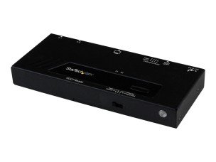 StarTech.com 2 Port HDMI Switch w/ Automatic and Priority Switching - 2 In 1 Out HDMI Selector with Automatic Priority Switching - 1080p (VS221HDQ) - video/audio switch - 2 ports