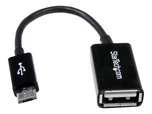 StarTech.com 5in Micro USB to USB OTG Host Adapter - Micro USB Male to USB A Female On-The-GO Host Cable Adapter (UUSBOTG) - USB adapter - USB to Micro-USB Type B - 12.7 cm