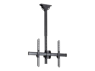 StarTech.com Ceiling TV Mount - 1.8' to 3' Short Pole - Full Motion - Supports Displays 32" to 75" - For VESA Mount Compatible TVs (FPCEILPTBSP) bracket - for flat panel - black