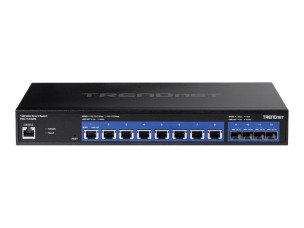 TRENDnet TEG 7124WS - switch - 12 ports - smart - rack-mountable - TAA Compliant