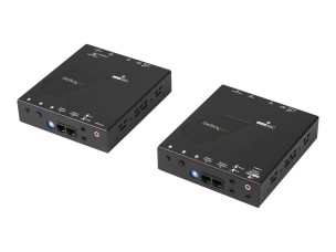 StarTech.com 4K HDMI Over IP Extender - 4K 30Hz - Video Control Software App - HDMI Extender - HDMI Extension - AV Over IP (ST12MHDLAN4K) - video/audio/infrared/serial extender - 1GbE