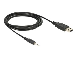 Delock Cable USB TTL male > 2.5 mm 3 pin stereo jack male 1.8 m (3.3 V) - serial adapter - USB