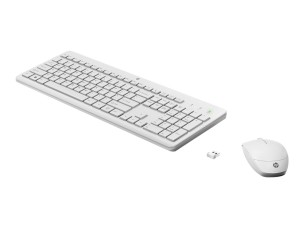 HP 230 - keyboard and mouse set - QWERTY - English - white Input Device