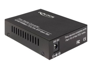 Delock Media Converter 1000Base-T to SFP - fibre media converter - 10Mb LAN, 100Mb LAN, 1GbE