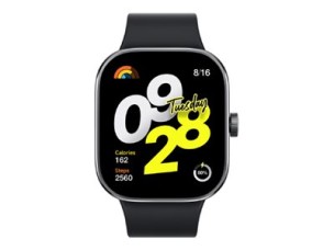 Xiaomi Redmi Watch 4 smart watch with strap - black - obsidian black