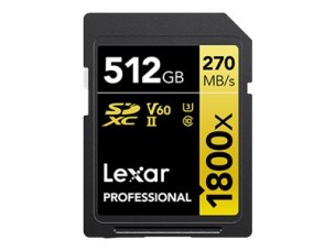 Lexar Professional GOLD Series - flash memory card - 512 GB - SDXC UHS-II