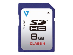 V7 VASDH8GCL4R - flash memory card - 8 GB - SDHC