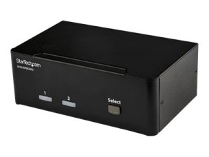 StarTech.com 2-Port DisplayPort KVM Switch - Dual-Monitor - 4K 60 - with Audio & USB Peripheral Support - DP 1.2 - USB Hub (SV231DPDDUA2) - KVM / audio / USB switch - 2 ports