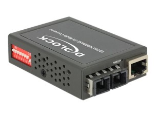 Delock Gigabit Ethernet Media Converter - fibre media converter - 10Mb LAN, 100Mb LAN, 1GbE