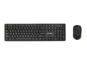 Gembird - keyboard and mouse set full size - QWERTY - Russian - black Input Device