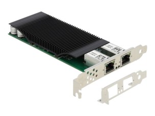 Delock - network adapter - PCIe 2.1 x4 - Gigabit Ethernet (PoE+) x 2