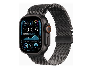 Apple Watch Ultra 2 GPS + Cellular 49mm Black Titanium Case with Black Titanium Milanese Loop - M