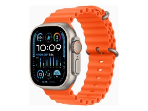 Apple Watch Ultra 2 - titanium - smart watch with Ocean band - orange - 64 GB