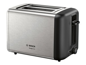 Bosch DesignLine TAT3P420 - toaster - stainless steel/black