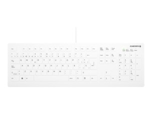 Active Key AK-C8112 - keyboard - medical - 100% full size - QWERTY - Spanish - white Input Device