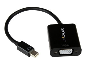 StarTech.com Mini DisplayPort to VGA Adapter - DisplayPort 1.2 - 1080p - Thunderbolt to VGA Monitor Adapter - Mini DP to VGA (MDP2VGA2) - video adapter - Mini DisplayPort to HD-15 (VGA) - 22 cm